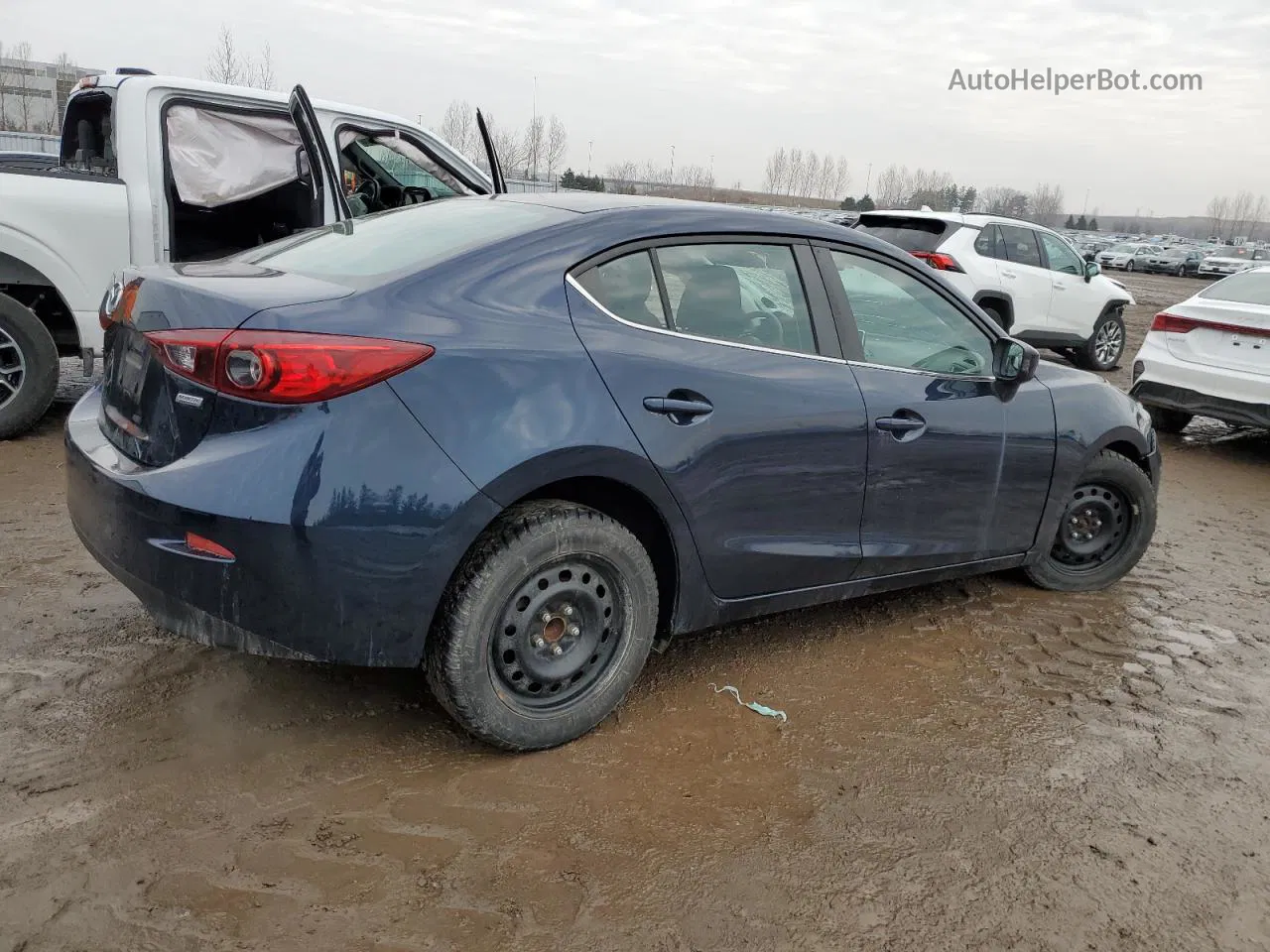 2016 Mazda 3 Touring Синий vin: 3MZBM1V77GM308439