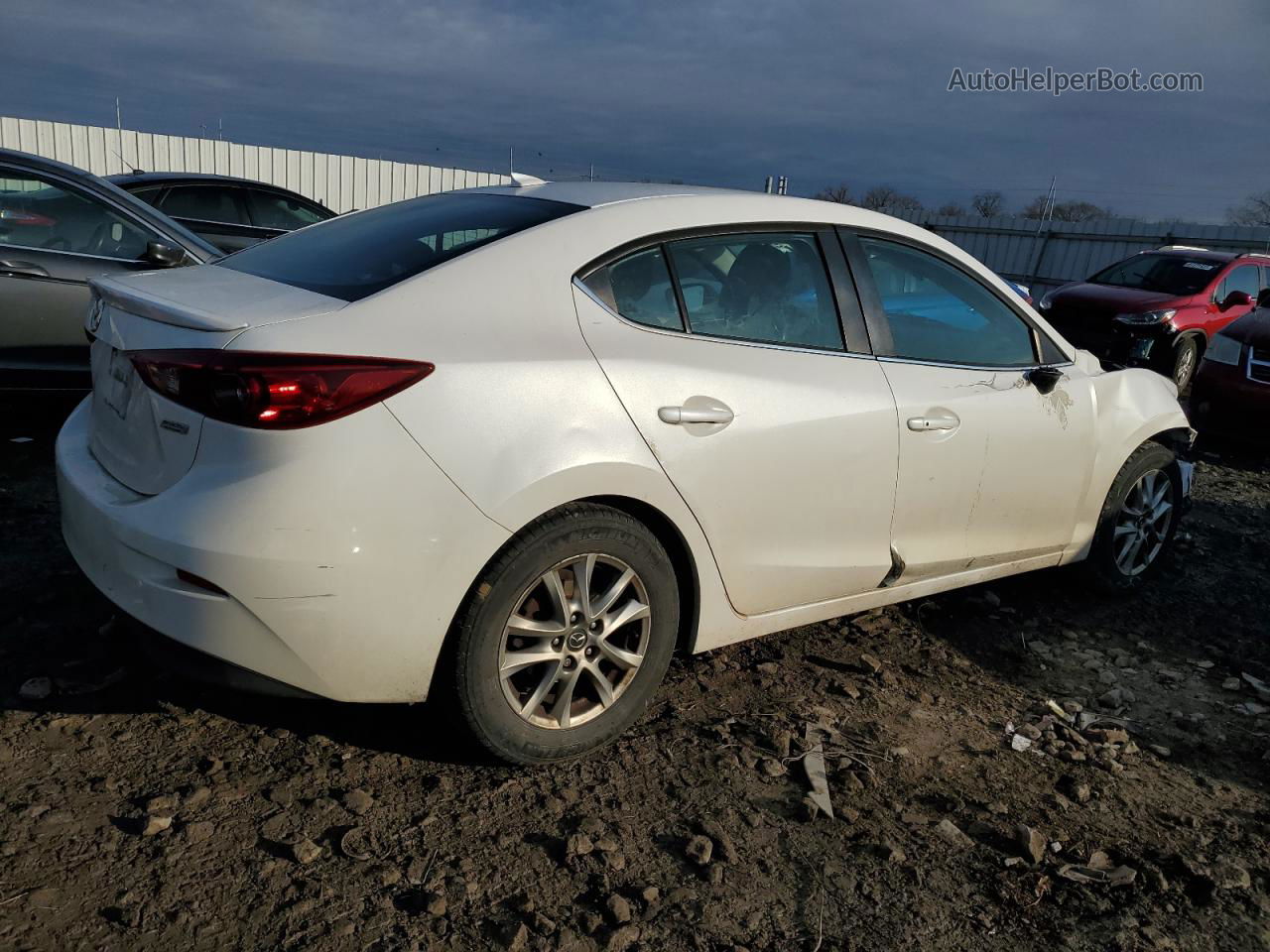 2014 Mazda 3 Touring Белый vin: 3MZBM1V78EM107842