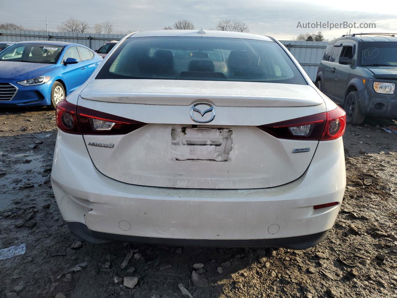 2014 Mazda 3 Touring Белый vin: 3MZBM1V78EM107842