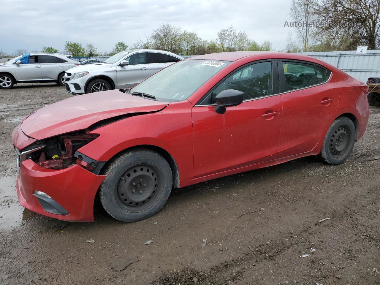 2016 Mazda 3 Touring Red vin: 3MZBM1V79GM245618