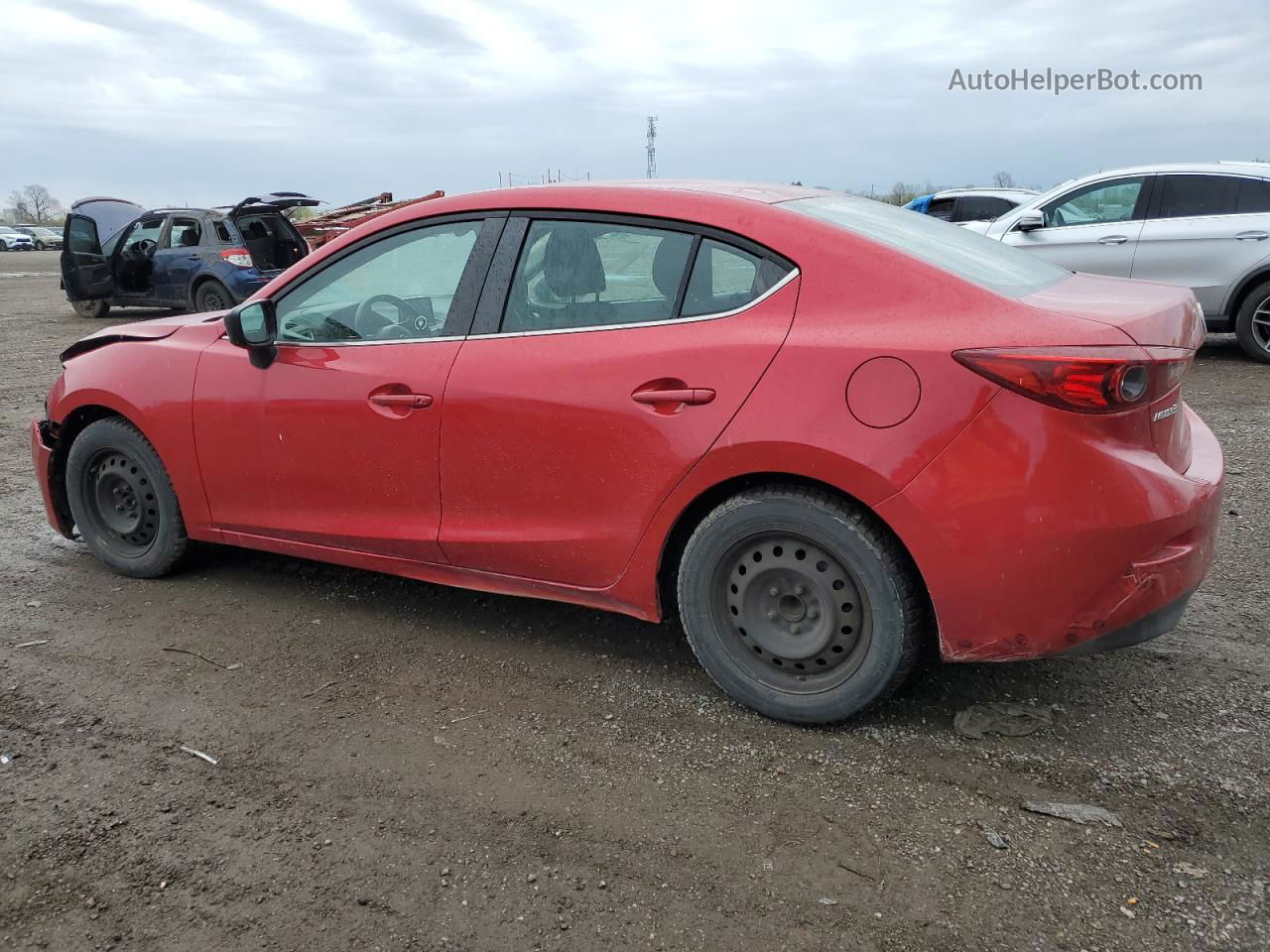 2016 Mazda 3 Touring Red vin: 3MZBM1V79GM245618