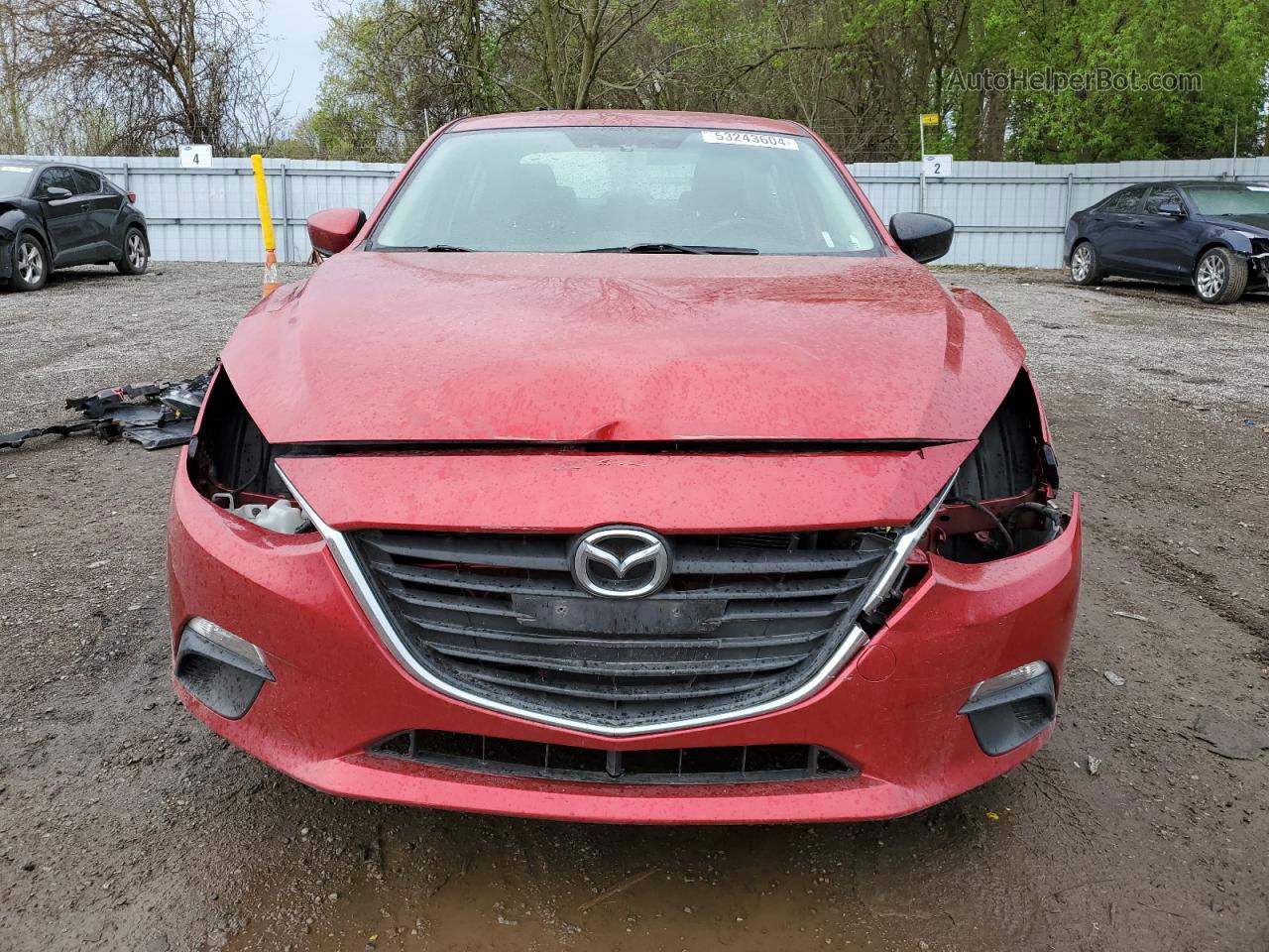 2016 Mazda 3 Touring Red vin: 3MZBM1V79GM245618