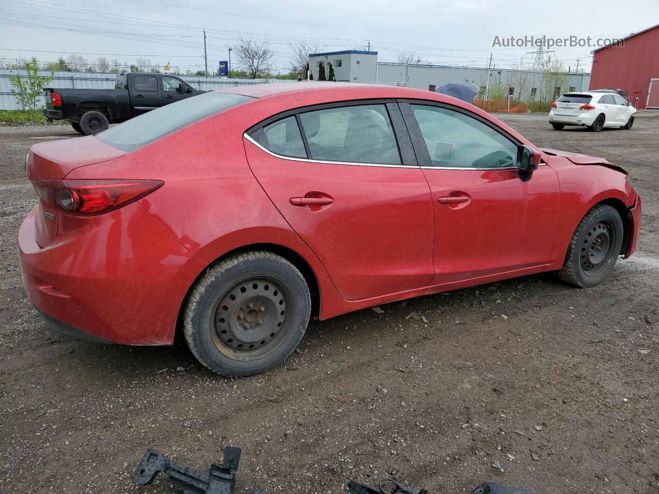 2016 Mazda 3 Touring Red vin: 3MZBM1V79GM245618