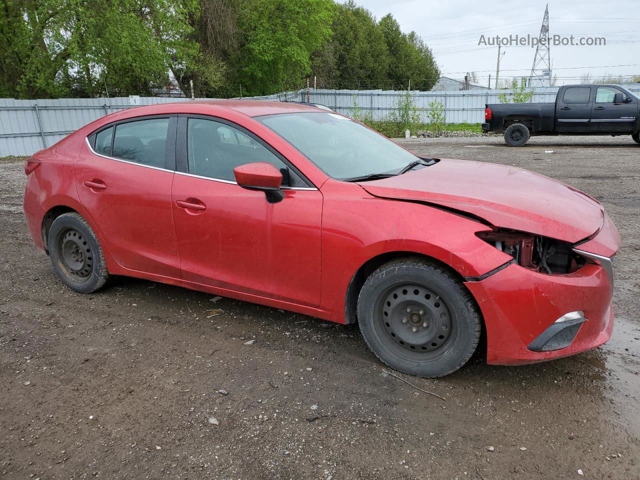 2016 Mazda 3 Touring Red vin: 3MZBM1V79GM245618