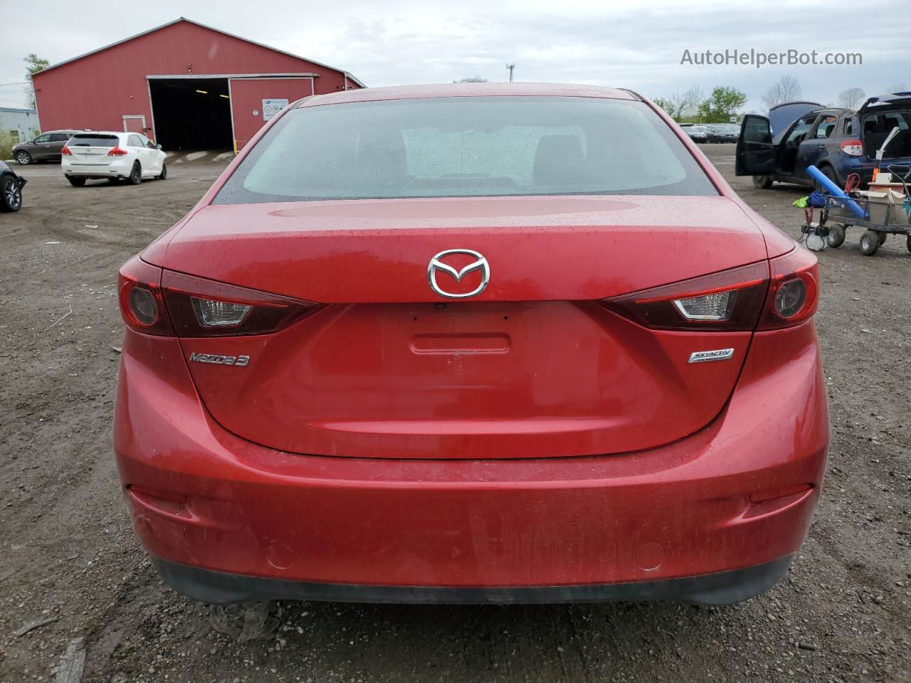 2016 Mazda 3 Touring Red vin: 3MZBM1V79GM245618