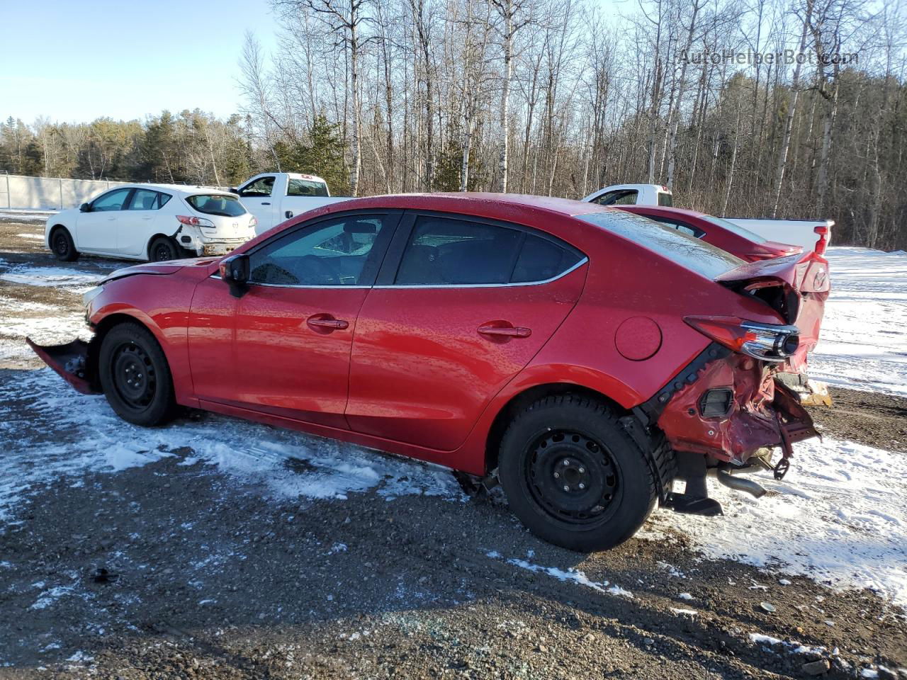 2016 Mazda 3 Touring Red vin: 3MZBM1V79GM258188