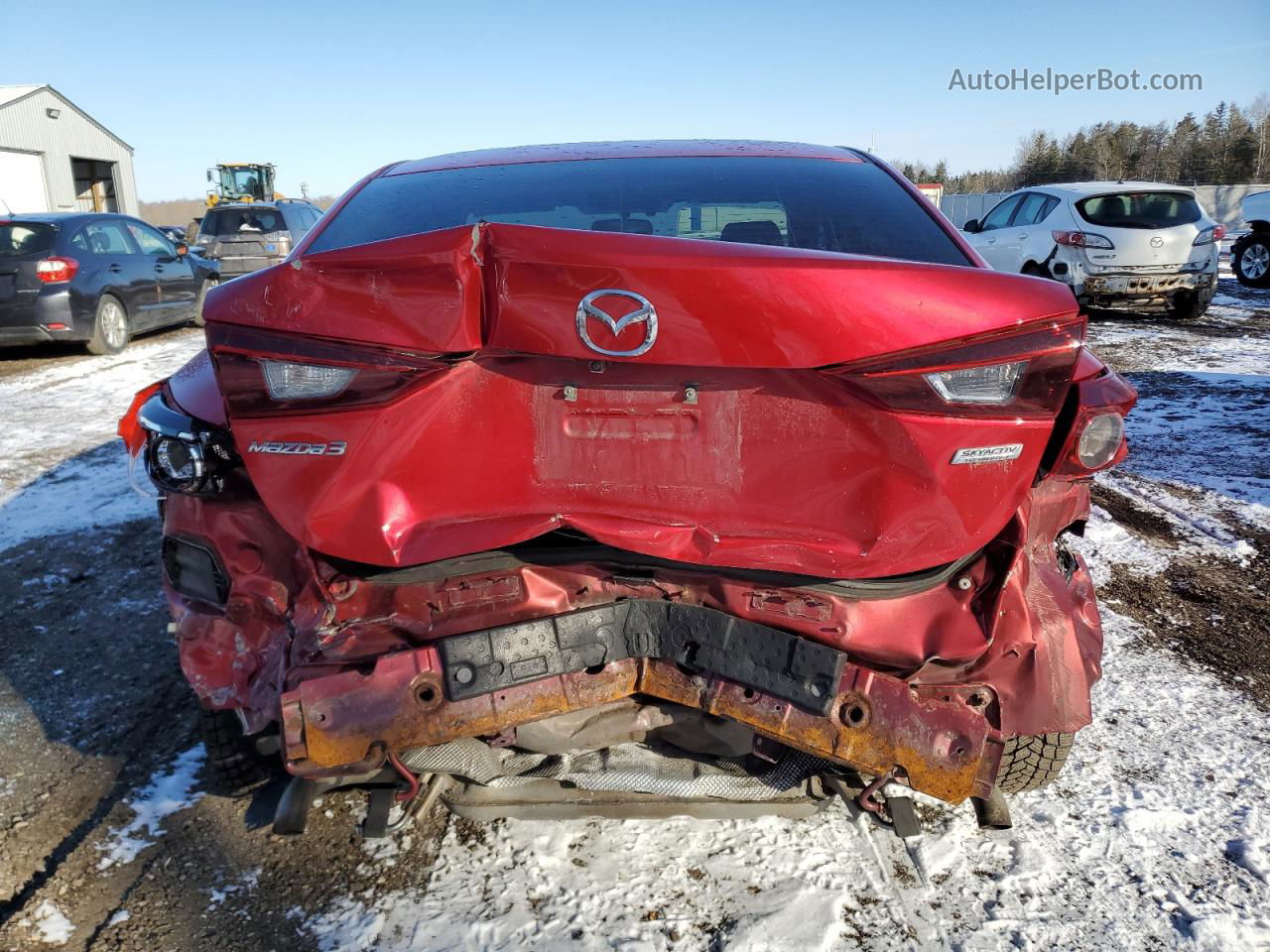 2016 Mazda 3 Touring Red vin: 3MZBM1V79GM258188