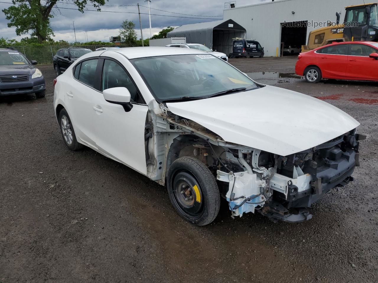 2016 Mazda 3 Touring White vin: 3MZBM1V79GM302867