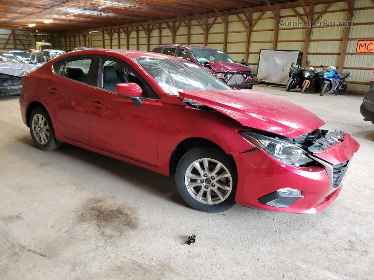 2016 Mazda 3 Touring Red vin: 3MZBM1V79GM318289