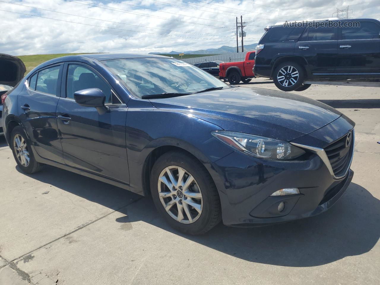 2016 Mazda 3 Touring Blue vin: 3MZBM1W73GM296787