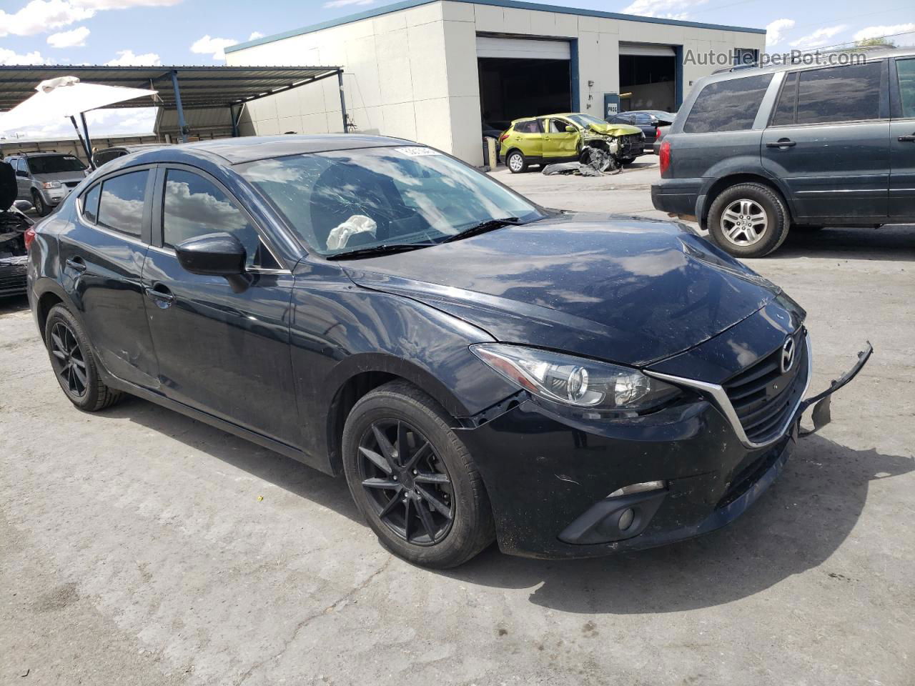 2016 Mazda 3 Touring Black vin: 3MZBM1W74GM252314