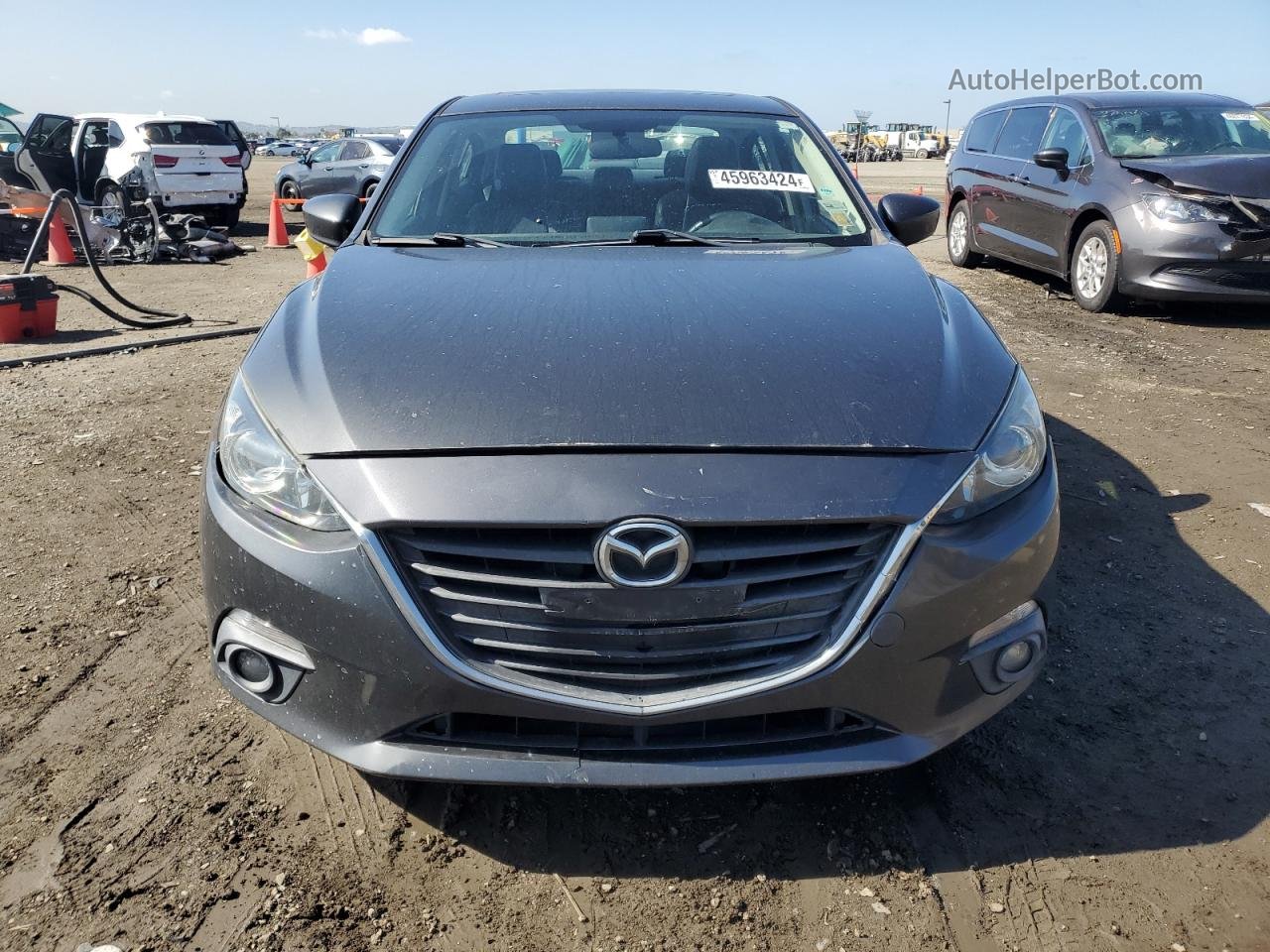 2015 Mazda 3 Grand Touring Серый vin: 3MZBM1W75FM142659