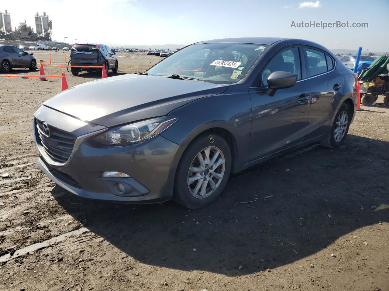 2015 Mazda 3 Grand Touring Серый vin: 3MZBM1W75FM142659