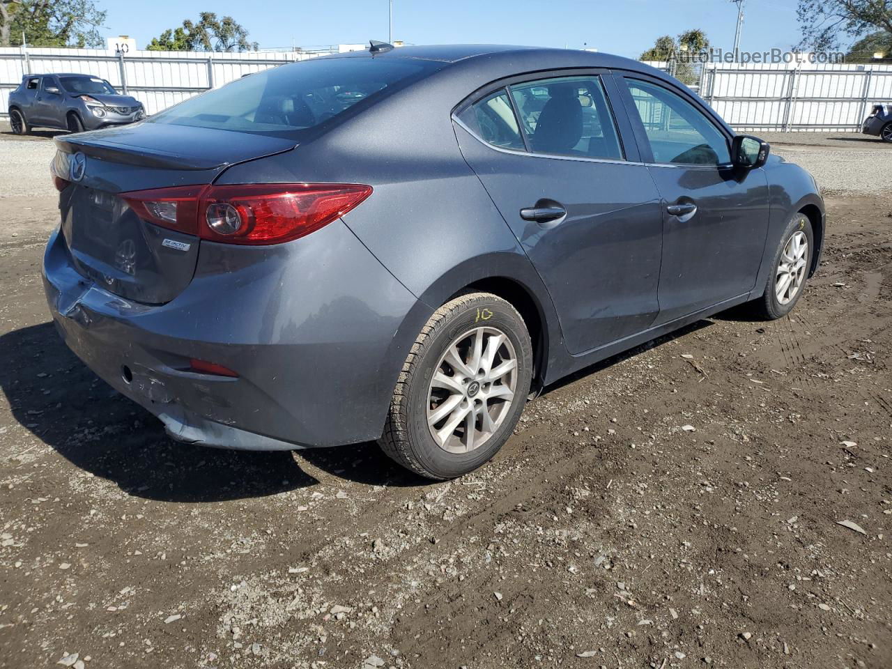 2015 Mazda 3 Grand Touring Gray vin: 3MZBM1W75FM142659