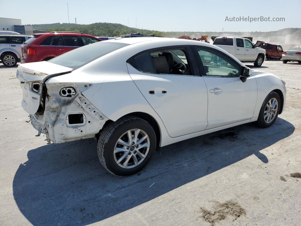 2015 Mazda 3 Grand Touring White vin: 3MZBM1W75FM230501