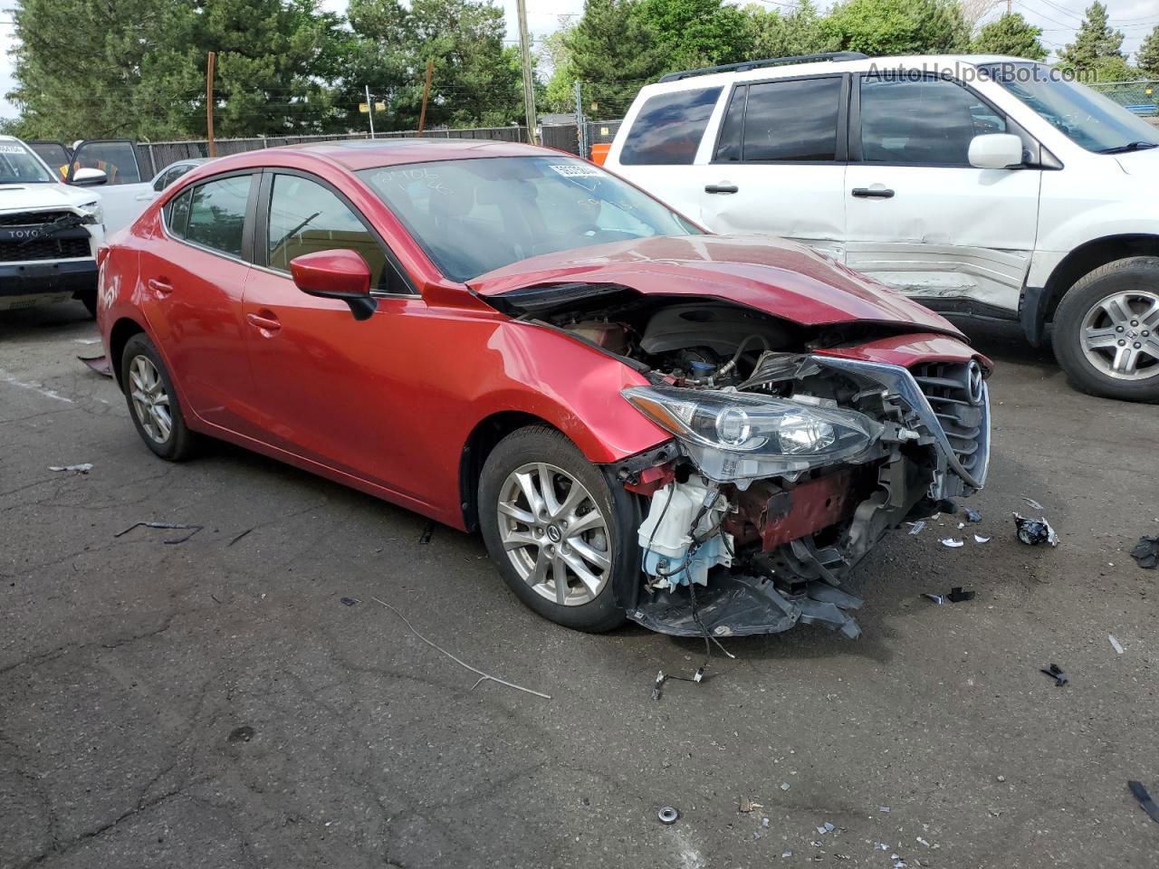 2016 Mazda 3 Touring Red vin: 3MZBM1W78GM255703