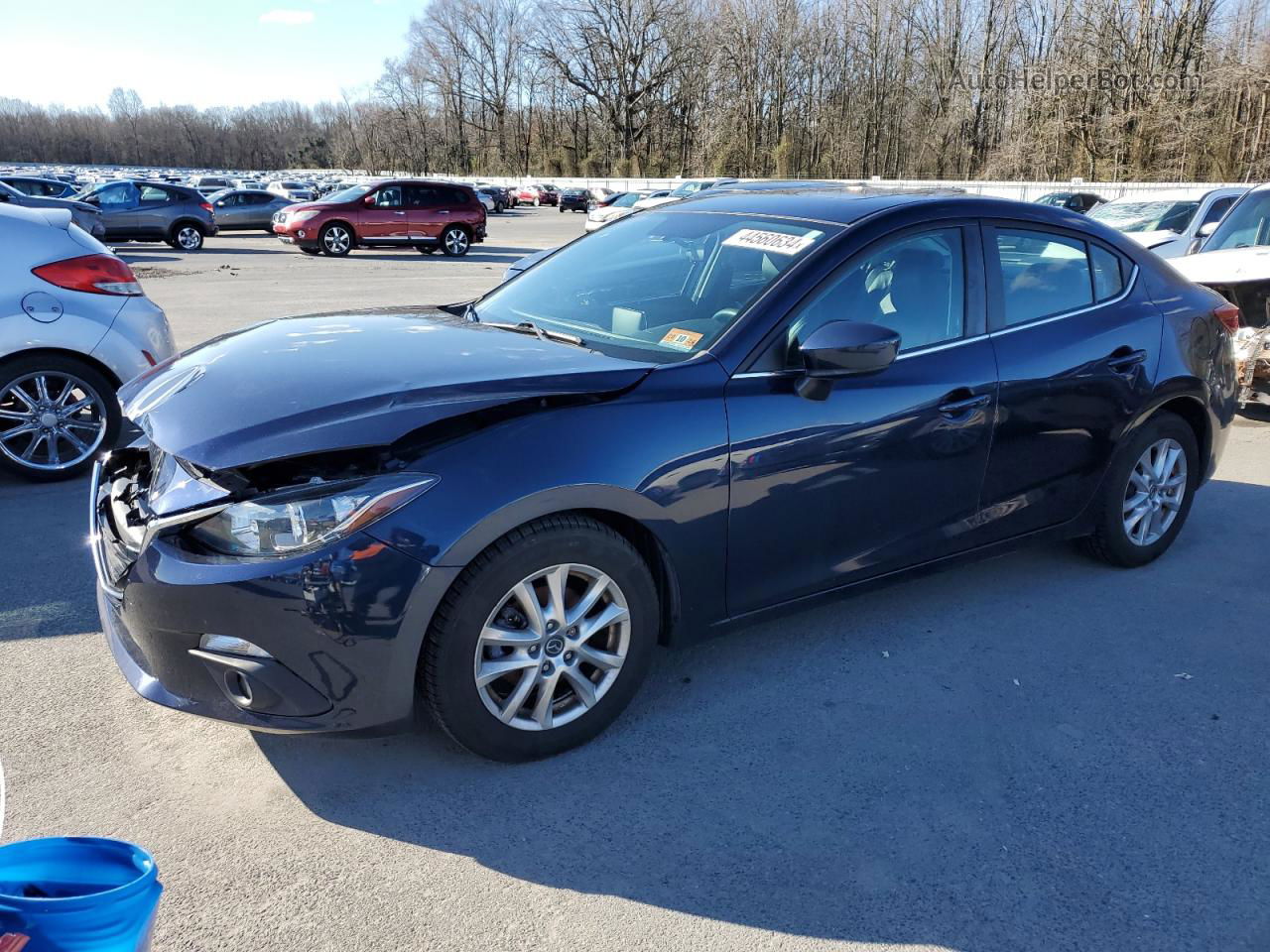 2015 Mazda 3 Grand Touring Blue vin: 3MZBM1W79FM221803