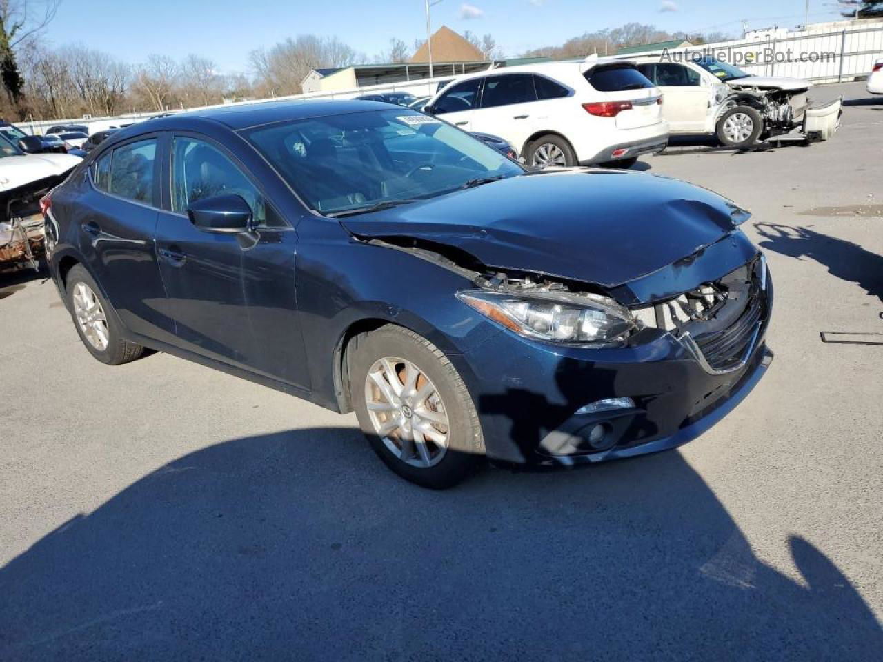 2015 Mazda 3 Grand Touring Blue vin: 3MZBM1W79FM221803