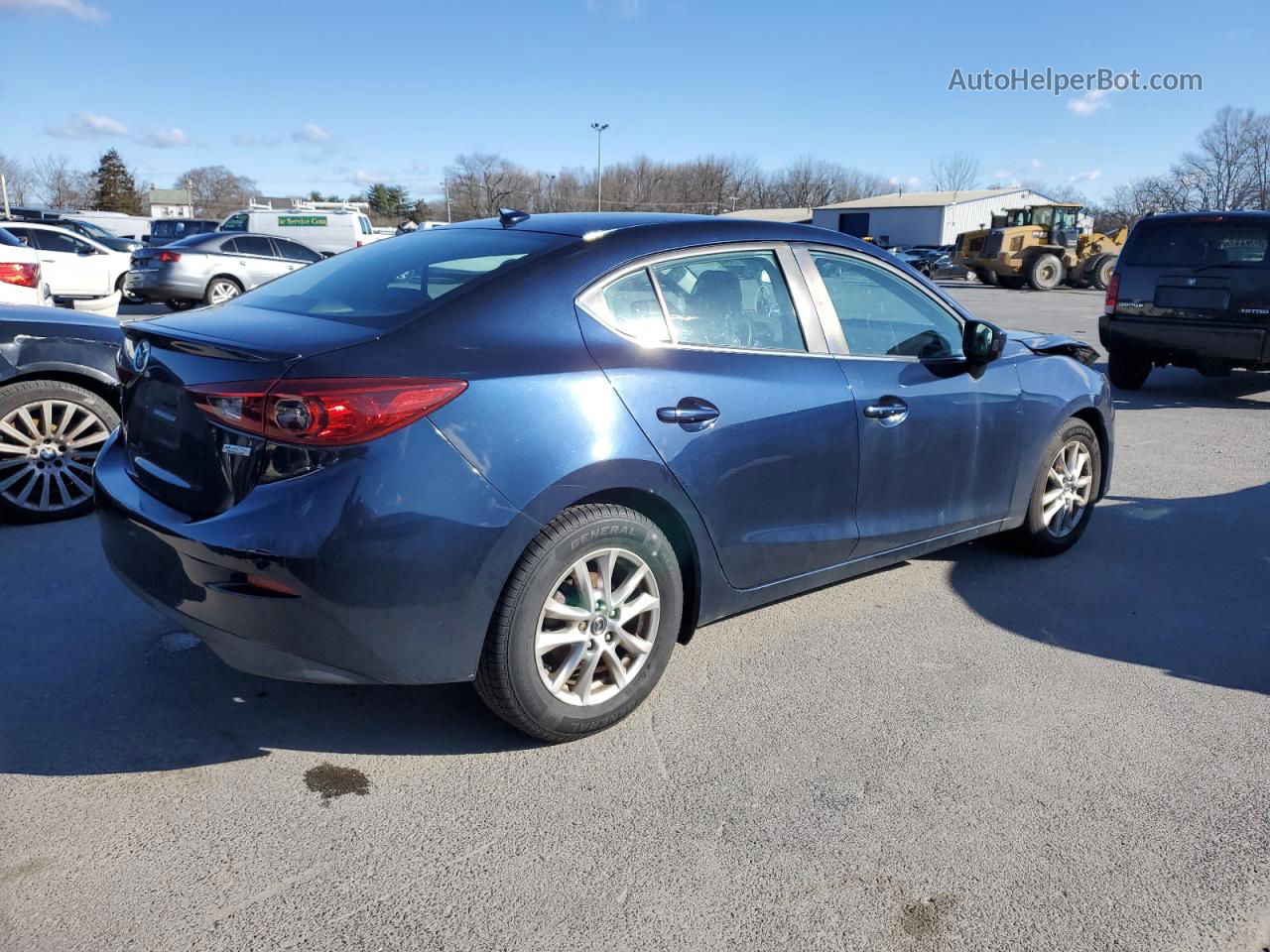 2015 Mazda 3 Grand Touring Blue vin: 3MZBM1W79FM221803