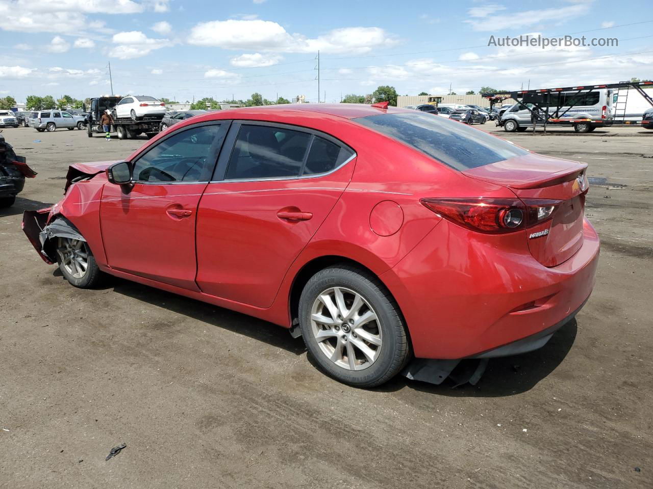 2016 Mazda 3 Touring Maroon vin: 3MZBM1W7XGM313567