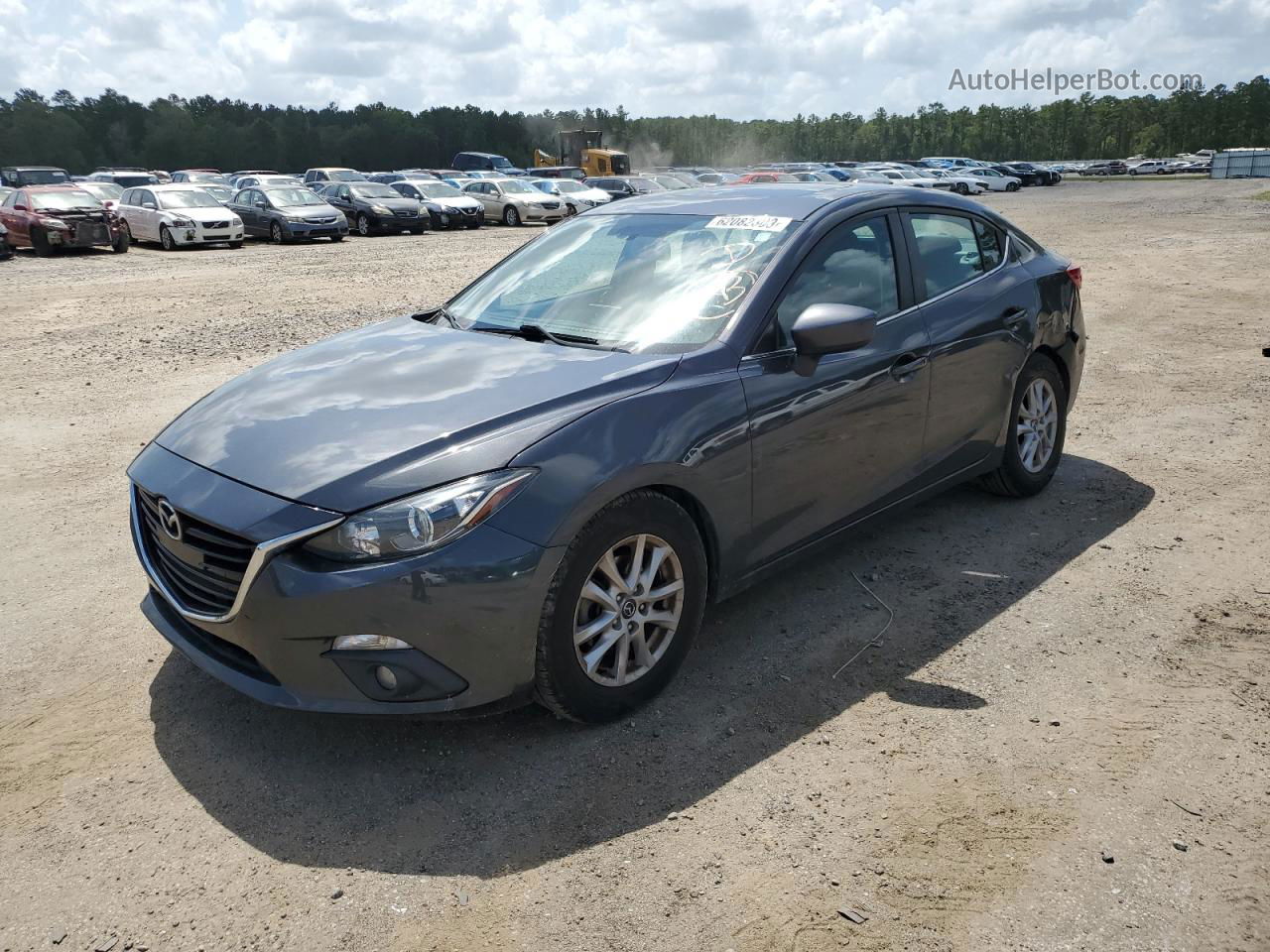 2016 Mazda 3 Grand Touring Gray vin: 3MZBM1X78GM247910