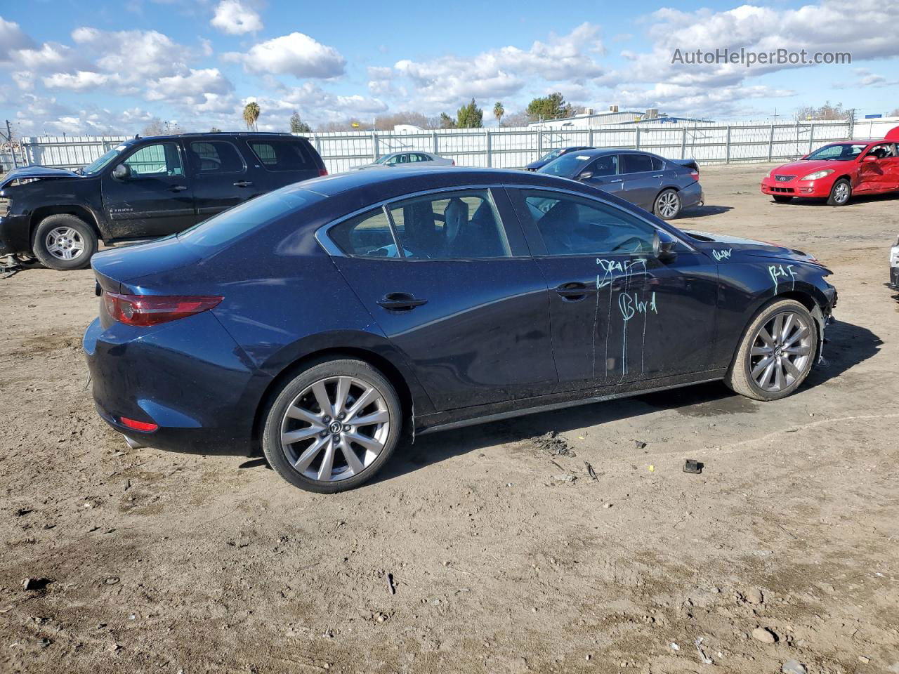 2021 Mazda 3 Preferred Синий vin: 3MZBPACL1MM202782