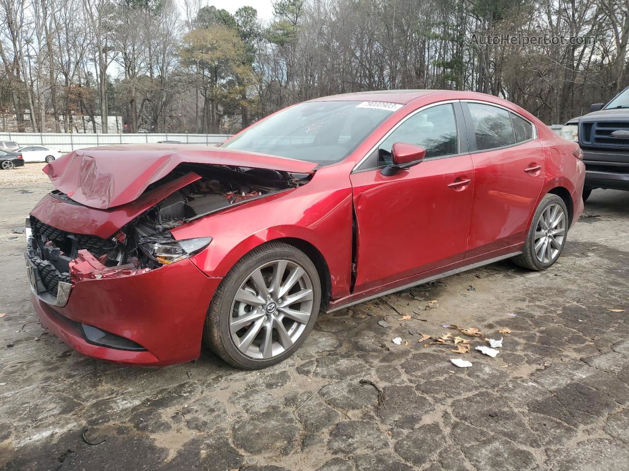 2021 Mazda 3 Preferred Red vin: 3MZBPBCL9MM250908