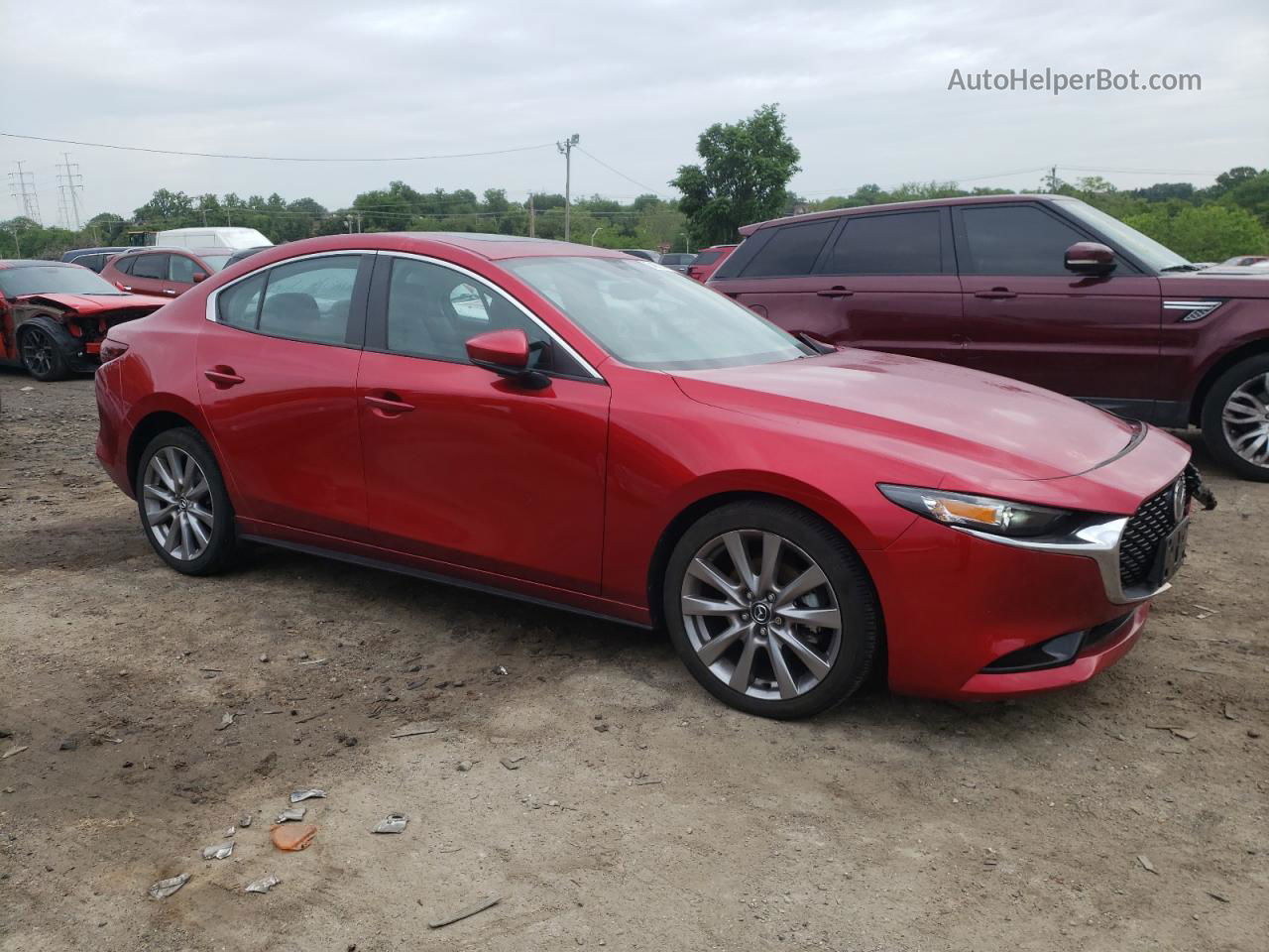 2021 Mazda 3 Preferred Red vin: 3MZBPBCM7MM209671