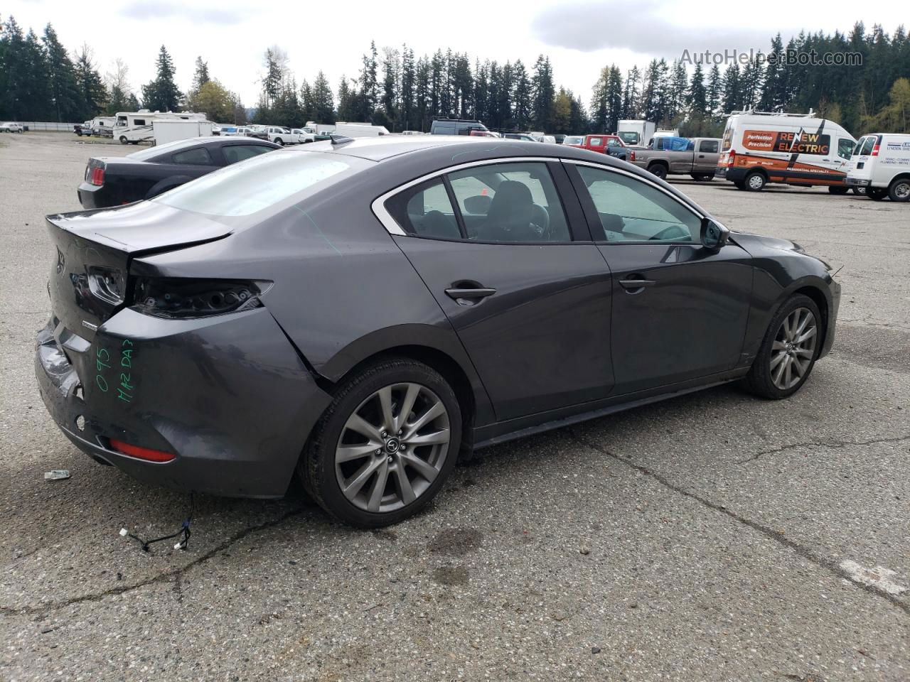 2021 Mazda 3 Premium Серый vin: 3MZBPBDL7MM251697