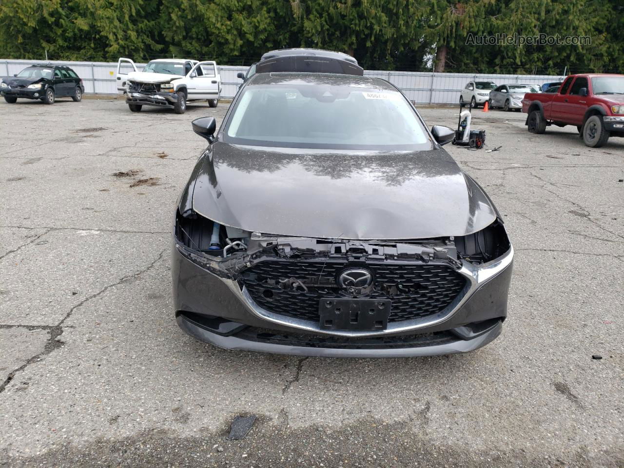 2021 Mazda 3 Premium Серый vin: 3MZBPBDL7MM251697