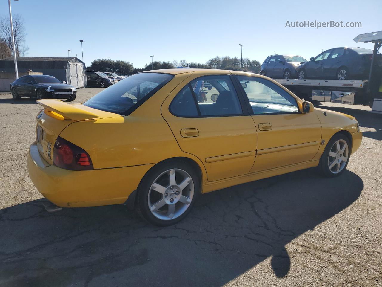 2005 Nissan Sentra Se-r Spec V Yellow vin: 3N1AB51A75L478058