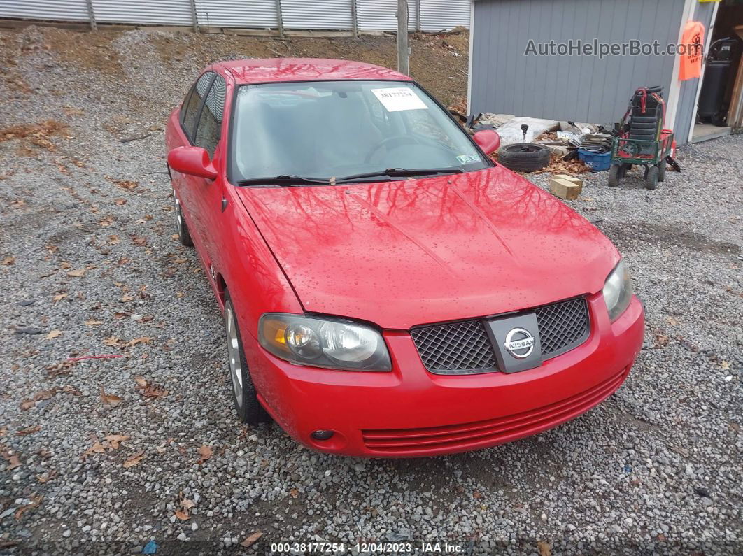 2005 Nissan Sentra Se-r Spec V Red vin: 3N1AB51D25L498003