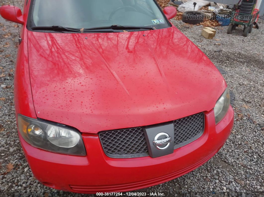 2005 Nissan Sentra Se-r Spec V Red vin: 3N1AB51D25L498003