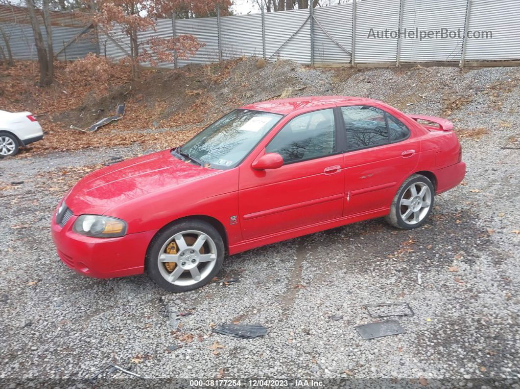 2005 Nissan Sentra Se-r Spec V Red vin: 3N1AB51D25L498003