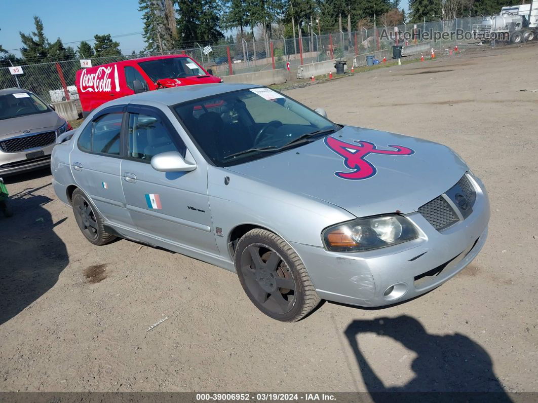 2005 Nissan Sentra Se-r Spec V Серебряный vin: 3N1AB51D55L523346