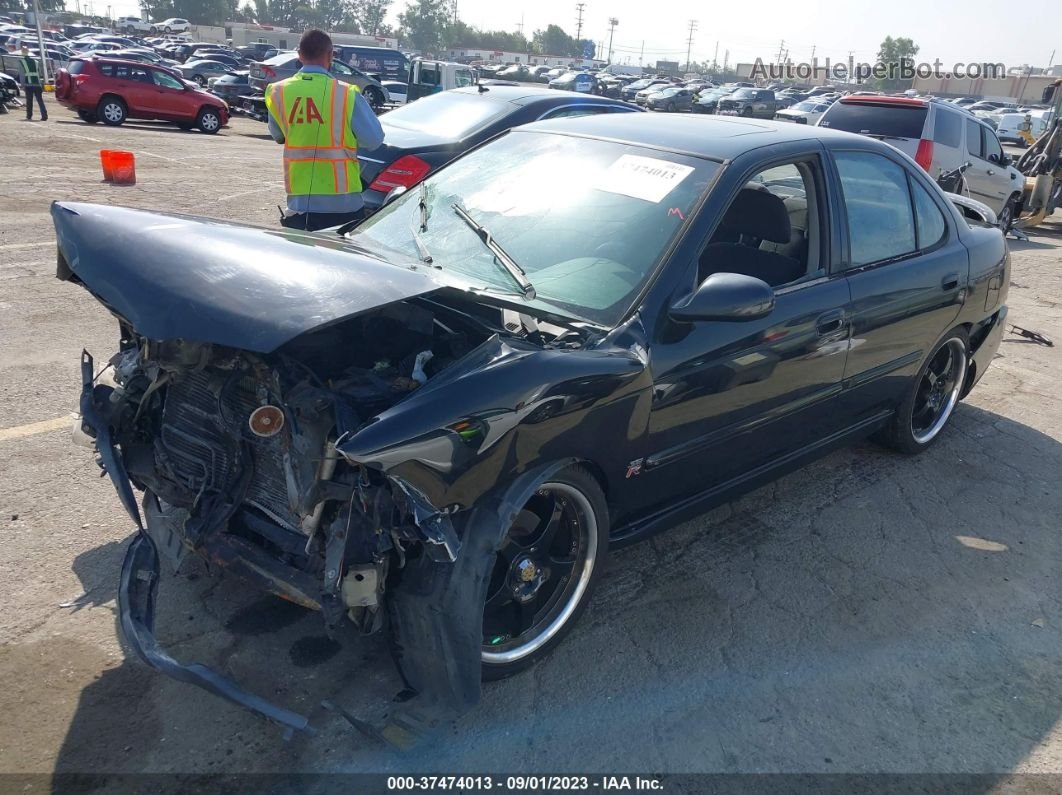 2005 Nissan Sentra Se-r Черный vin: 3N1AB51D95L486981