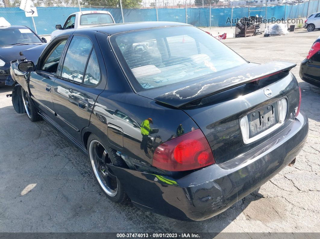 2005 Nissan Sentra Se-r Black vin: 3N1AB51D95L486981