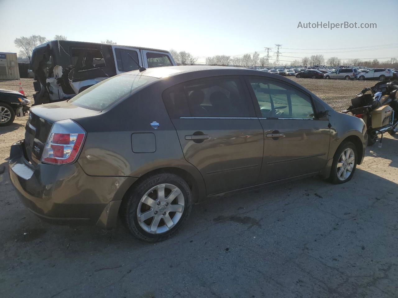 2007 Nissan Sentra 2.0 Gray vin: 3N1AB61E07L652404