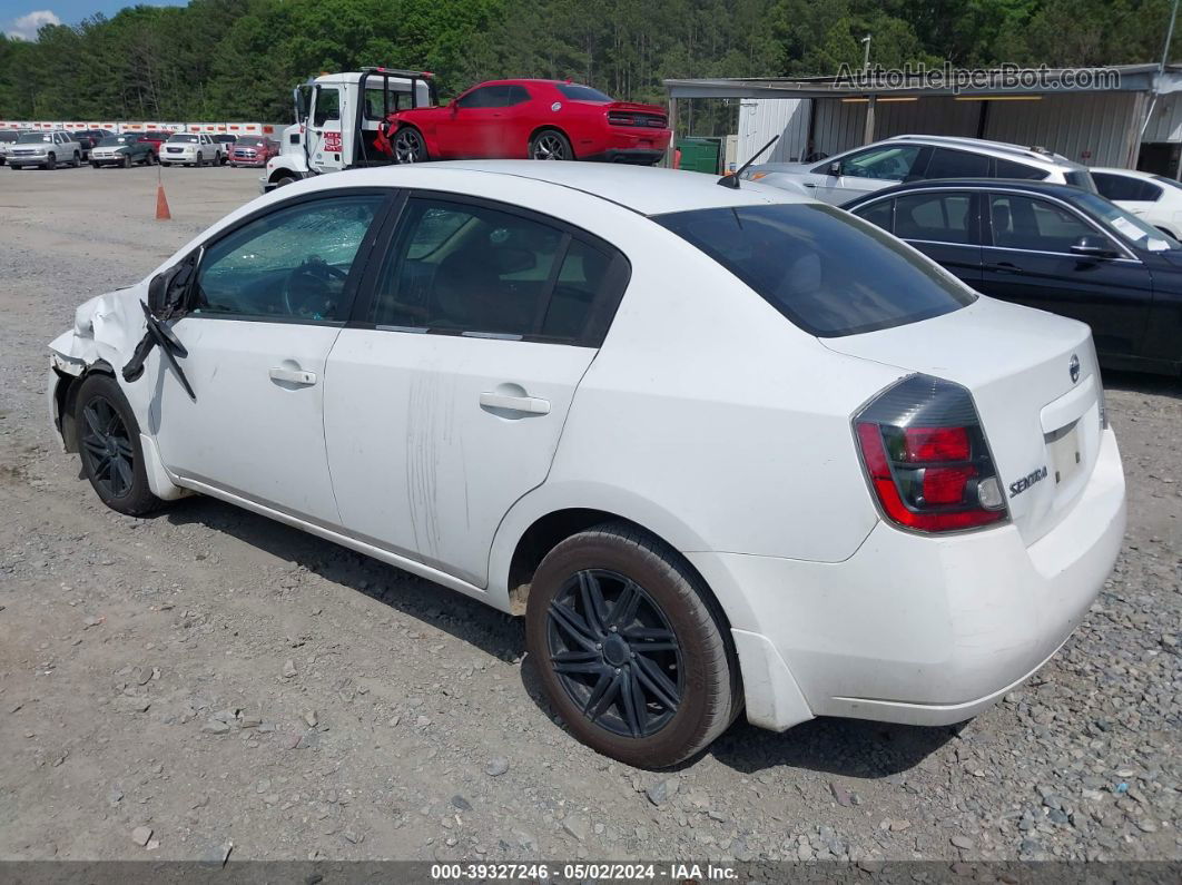 2007 Nissan Sentra 2.0s White vin: 3N1AB61E07L661653