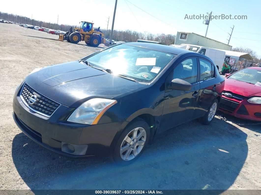 2007 Nissan Sentra 2.0s Черный vin: 3N1AB61E07L710057