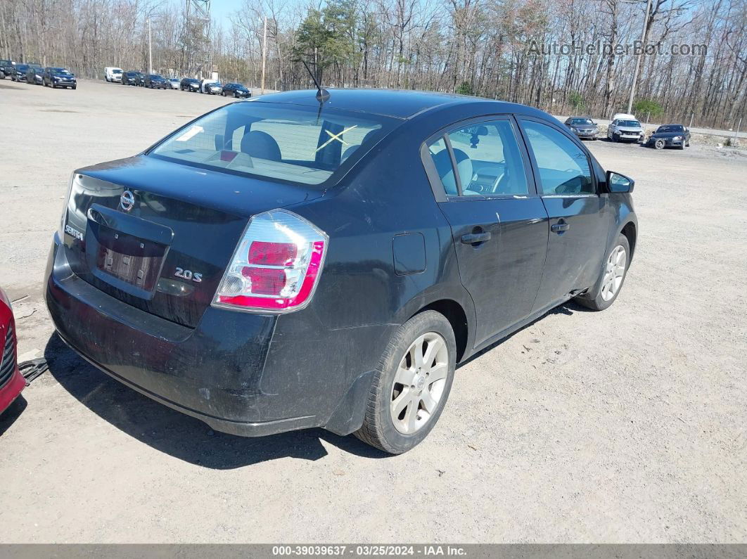 2007 Nissan Sentra 2.0s Черный vin: 3N1AB61E07L710057