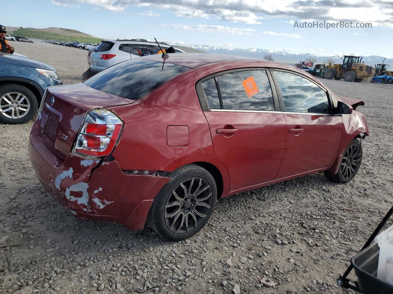 2007 Nissan Sentra 2.0 Red vin: 3N1AB61E17L645980