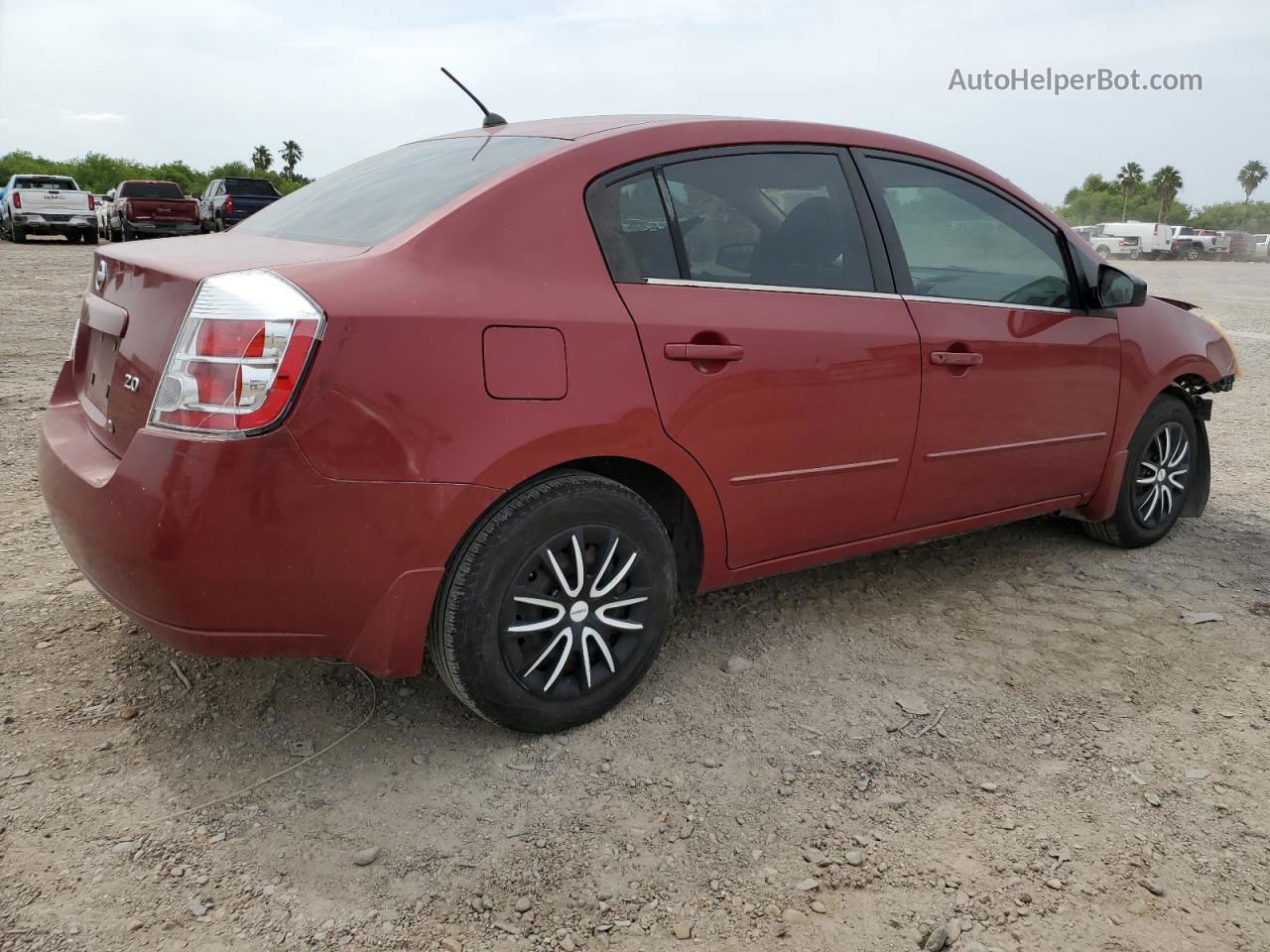 2007 Nissan Sentra 2.0 Red vin: 3N1AB61E17L677165