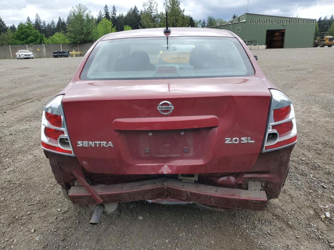 2007 Nissan Sentra 2.0 Burgundy vin: 3N1AB61E17L705918