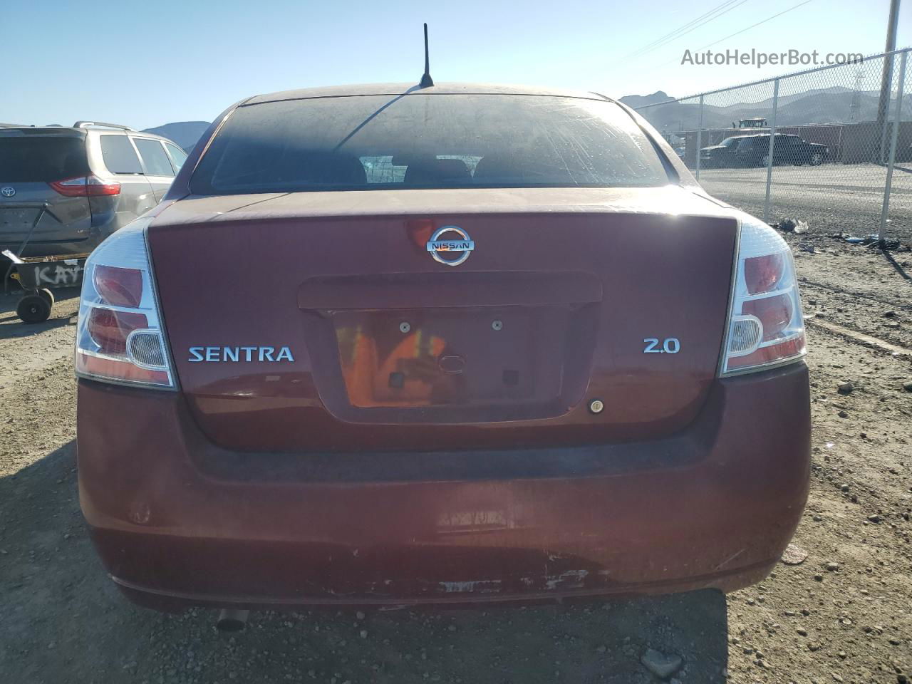 2007 Nissan Sentra 2.0 Красный vin: 3N1AB61E27L604158