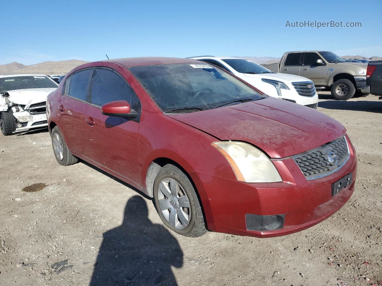 2007 Nissan Sentra 2.0 Красный vin: 3N1AB61E27L604158