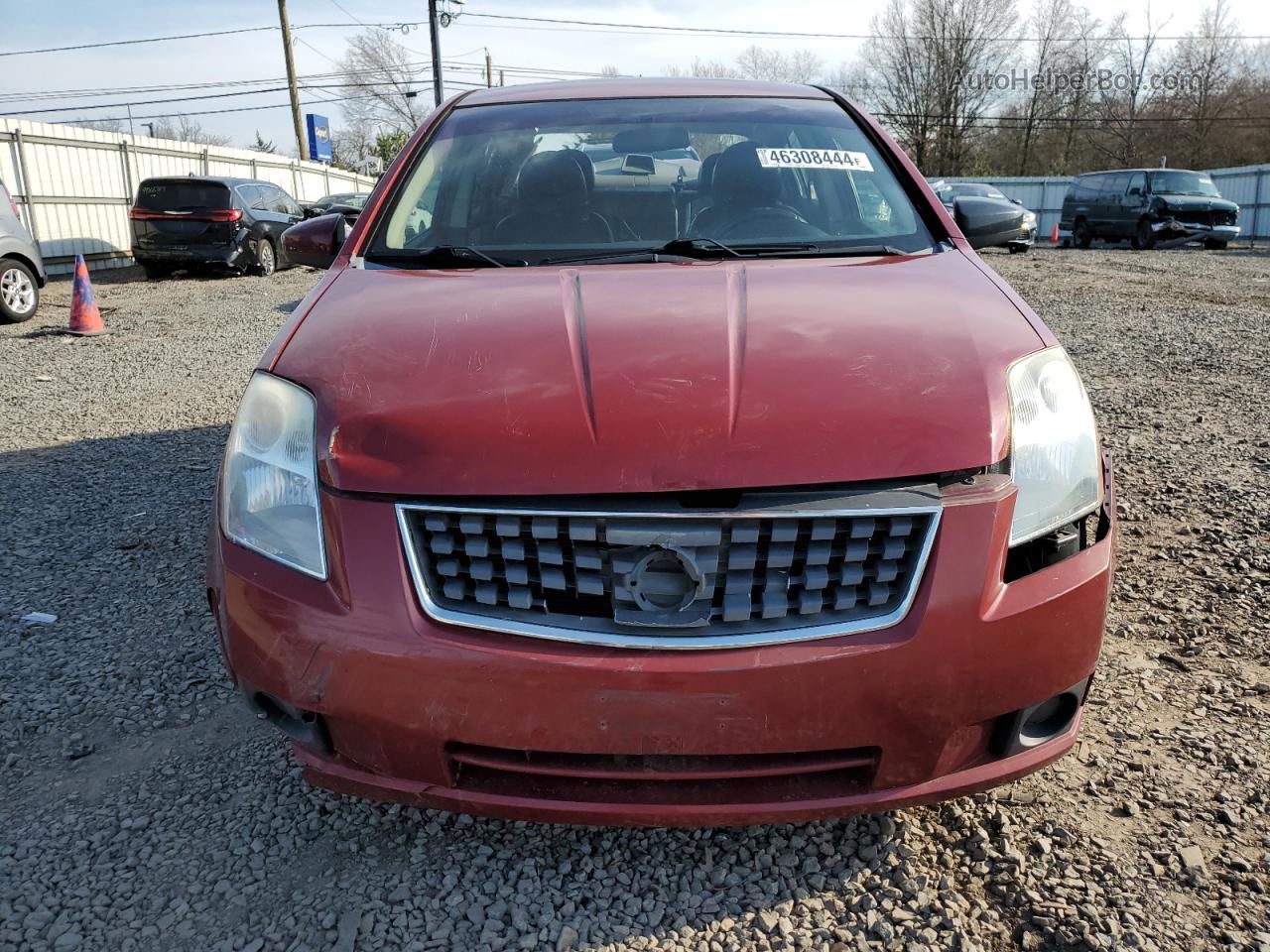 2007 Nissan Sentra 2.0 Maroon vin: 3N1AB61E27L614334