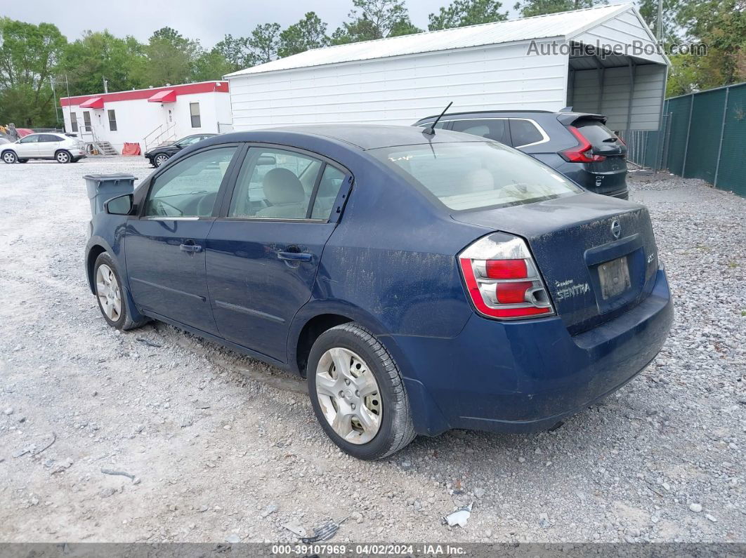 2007 Nissan Sentra 2.0s Blue vin: 3N1AB61E27L699627