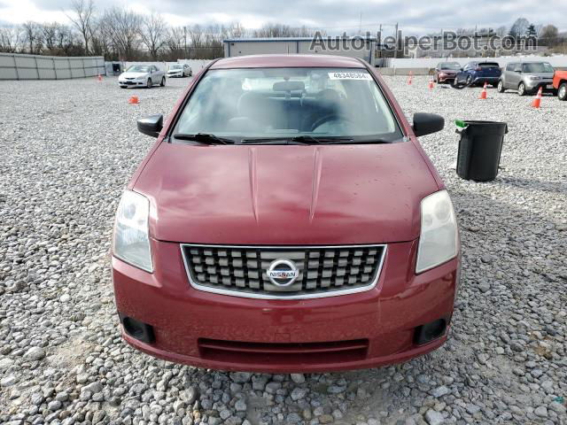 2007 Nissan Sentra 2.0 Burgundy vin: 3N1AB61E37L623043