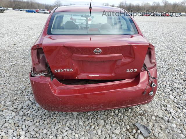 2007 Nissan Sentra 2.0 Бордовый vin: 3N1AB61E37L623043